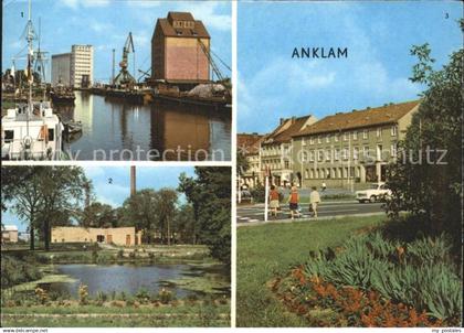Anklam Peenehafen Schiffskran Schwimmhalle Marktplatz