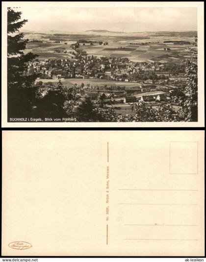 Annaberg-Buchholz BUCHHOLZ im Erzgebirghe Blick vom Pöhlberg. 1928