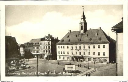 Annaberg-Buchholz Erzgebirge Annaberg-Buchholz Markt Rathaus x 1954