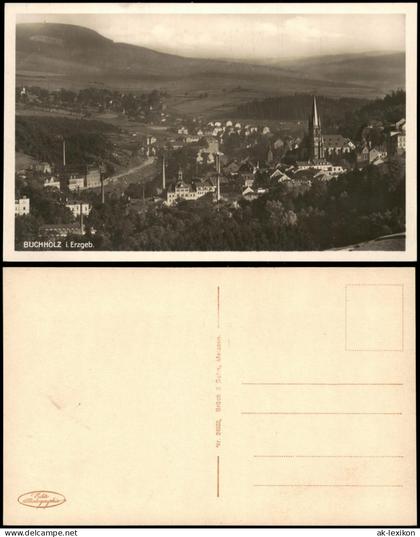 Ansichtskarte Annaberg-Buchholz Buchholz mit Fabriken 1928