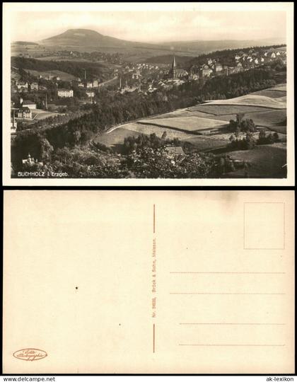 Ansichtskarte Annaberg-Buchholz Fernblick auf Buchholz 1928