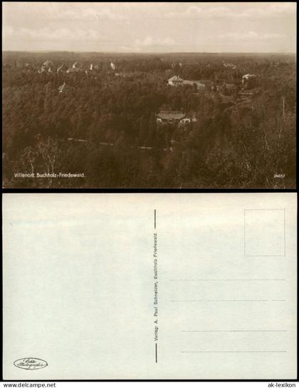 Ansichtskarte Annaberg-Buchholz Villenort Buchholz-Friedewald. 1927