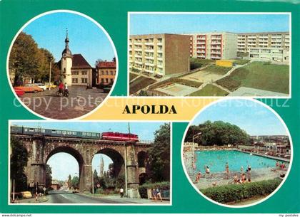 Apolda Markt Viadukt Neubaugebiet Freibad