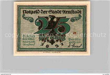 42683795 Arnstadt Ilm Marlitt 25 Pfennig Arnstadt