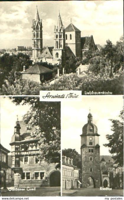 70101362 Arnstadt Ilm Arnstadt Kirche Tor x 1972 Arnstadt
