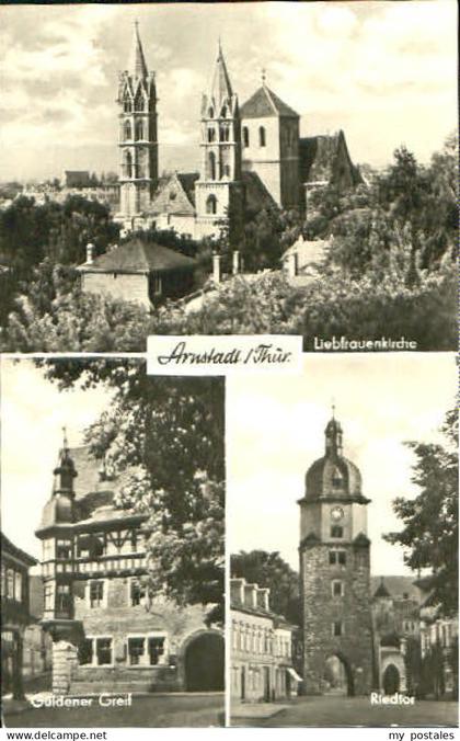 Arnstadt Ilm Arnstadt Kirche Tor x 1972