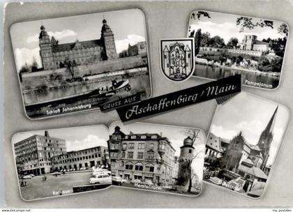 Aschaffenburg Main Aschaffenburg Schloss Johannisburg Herstallturm Pompejanum