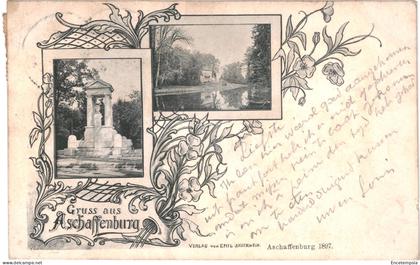 CPA Carte postale Germany  Aschaffenburg, Gruss aus  Aschaffenburg,1898 VM74537ok