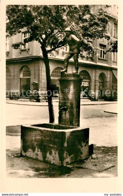 Aschersleben Sachsen-Anhalt Holzmaennchenbrunnen