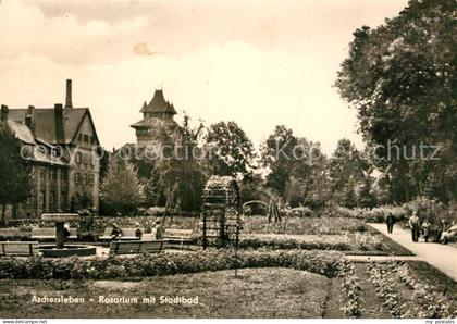 Aschersleben Sachsen-Anhalt Rosarium Stadtbad