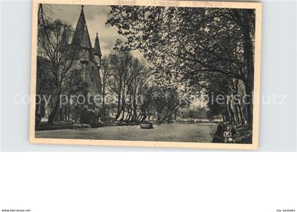 42587378 Augsburg Oberplattwall Fuenfgradturm Augsburg