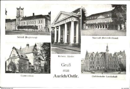 70117330 Aurich Ostfriesland Aurich Schloss Schule x 1955 Aurich