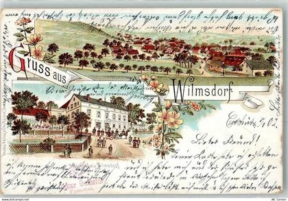 01728 O8213 Wilmsdorf OT Bannewitz 1902 Lithographie Gasthaus - 13612166