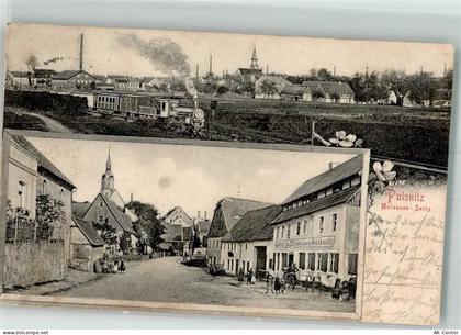 01896 O8514 Pulsnitz 1903 - Gasthaus zu Meissner-Pulsnitz Bahnline Perso... - 13641870