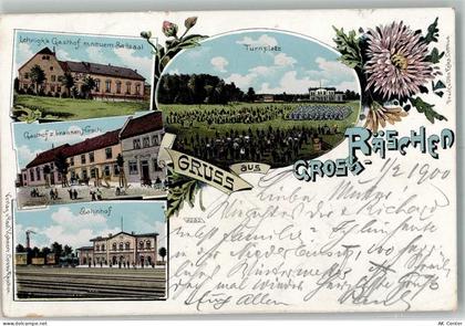 01983 O7805 Großräschen 1903 Lithographie Turnplatz Gasthaus zum braunen... - 13656661