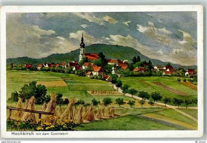 02627 O8601 Hochkirch Künstlerkarte Heustapel Kirche Gasthausstempel - 10443643