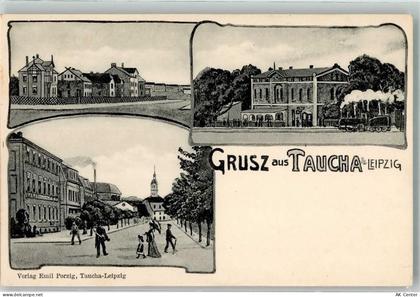04425 O7127 Taucha b Leipzig - Eisenbahn Dampflokomotive - 13639095