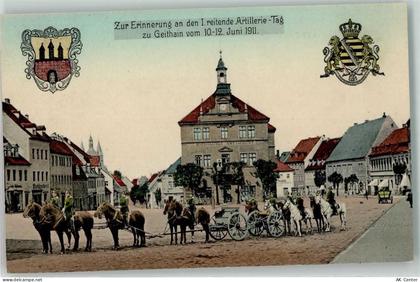 04643 O7230 Geithain - I. reitender Artillerie-Tag Jumi 1911 Wappen - 13610199