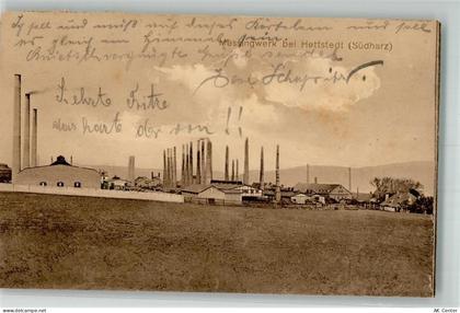 06333 O4270 Hettstedt , Sachs-Anh 1916 Foto AK Messingwerk - 13659322