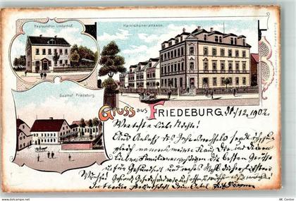 06347 O4271 Friedeburg b Hettstedt, Sachs-Anh 1902 Lithographie Gasthaus... - 13638986