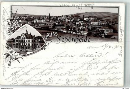 08304 O9413 Schönheide , Erzgeb 1898 Lithographie Rathaus Vorläufer - 13631950