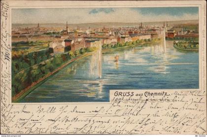 09111 O9001 Chemnitz 1899 - Chemnitz: -Gruß aus Chemnitz-, Ansicht,Mohr ... - 20028445