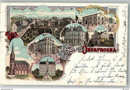 09212 O9102 Limbach-Oberfrohna 1898 Lithographie Cafe Röder Gasthaus Rou... - 13656092