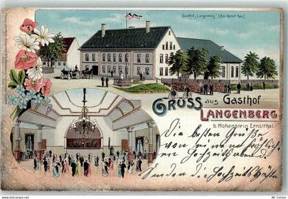 09337 O9270 Hohenstein-Ernstthal 1905 Lithographie Gasthaus Langenberg R... - 13615130