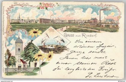 10115 W1000 Rixdorf 1900 Lithographie / Künstlerkarte Böhmische Kirche S... - 51531287