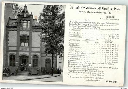 10115 W1000 Schmargendorf 1902 - Centrale der Verbandstoff Fabrik M. Pec... - 13631698