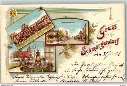 10115 W1000 Schmargendorf 1902 Lithographie Breite Straße Mossesche Anst... - 13635571