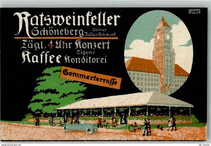 10115 W1000 Schöneberg Lithographie / Künstlerkarte Gasthaus Ratsweinkel... - 13671341