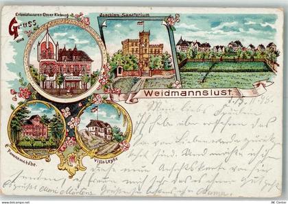 10115 W1000 Waidmannslust 1898 Gebrauchsspuren Lithographie Kolonialware... - 13658465