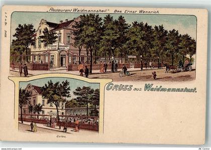 10115 W1000 Waidmannslust Lithographie Gasthaus Waidmannsheil Ernst Wenn... - 13631718