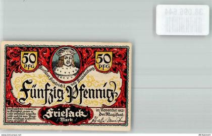 14662 O1553 Friesack 1921 Notgeldschein Notgeld 50 Pfennig - 38096644