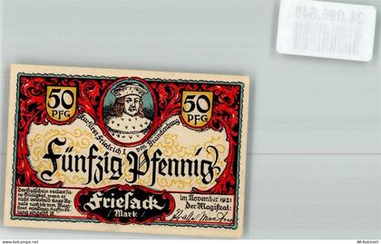 14662 O1553 Friesack 1921 Notgeldschein Notgeld 50 Pfennig - 38096648