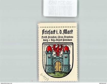 14662 O1553 Friesack - Vignette Wappen Freist. Preußen Prov. Brandenburg... - 39321963