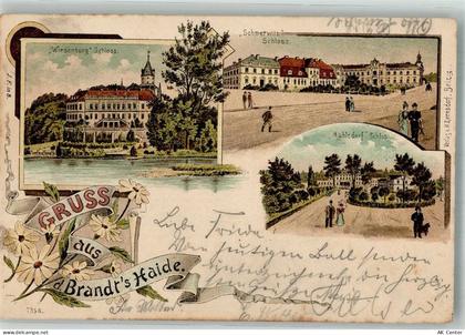 14827 O1825 Wiesenburg , Mark 1900 Lithographie Brandts Haide Schloss Sc... - 13668490