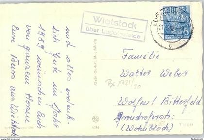 14974 O1721 Wietstock b Ludwigsfelde - Landpoststempel Weihnachten - 51341963