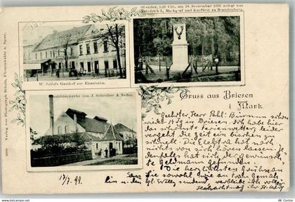 15518 O1243 Briesen Mark 1899 - Glashüttenwerk Schreiber & Neffen Gastha... - 13667596