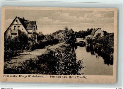 15537 O1252 Königs Wusterhausen - Partie am Kanal AK - 13069251