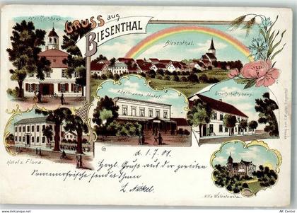 16359 O1296 Biesenthal b Bernau b Berlin 1901 Gebrauchsspuren Lithograph... - 13643403