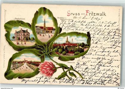 16928 O1920 Pritzwalk Lithographie Blatt Marktplatz Bankgebäude Marktpla... - 13632540