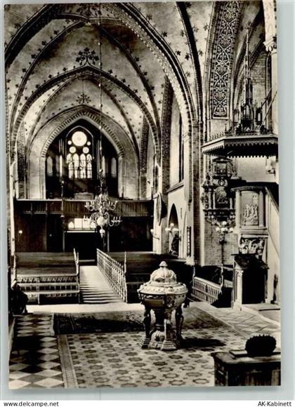 18273 O2600 Güstrow Foto AK Dom zu Güstrow Innenansicht Westen - 39451376