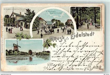 20095 W2000 Eidelstedt 1900 Lithographie Gasthaus Bissen Gasthaus Ramke ... - 13627719