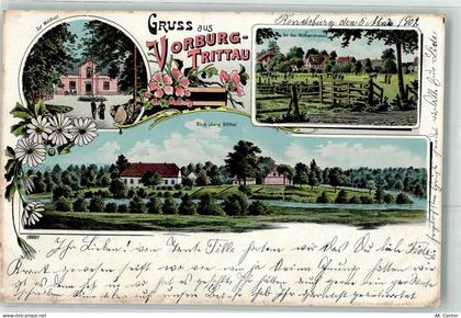 22946 W2077 Trittau 1902 Gebrauchsspuren Gasthaus Zur Waldlust Billthal ... - 13621889