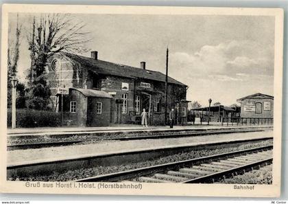 24601 W2355 Horst , Holstein Foto AK Bahnhof Horst - 13655885