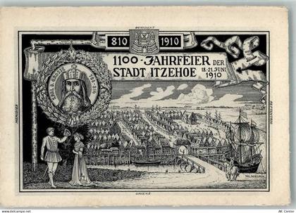 25524 W2210 Itzehoe 1910 Künstlerkarte 1100 Jahrfeier der Stadt Itzehoe ... - 13663080
