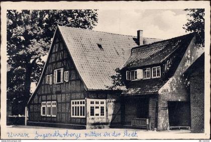 27356 W2720 Rotenburg um 1950 - Rotenburg, Jugendherberge, gewellter Ran... - 20010192