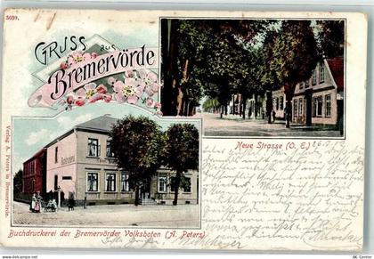 27432 W2740 Bremervörde 1902 - Neue Straße Buchdruckerei des Bremervörde... - 13629830